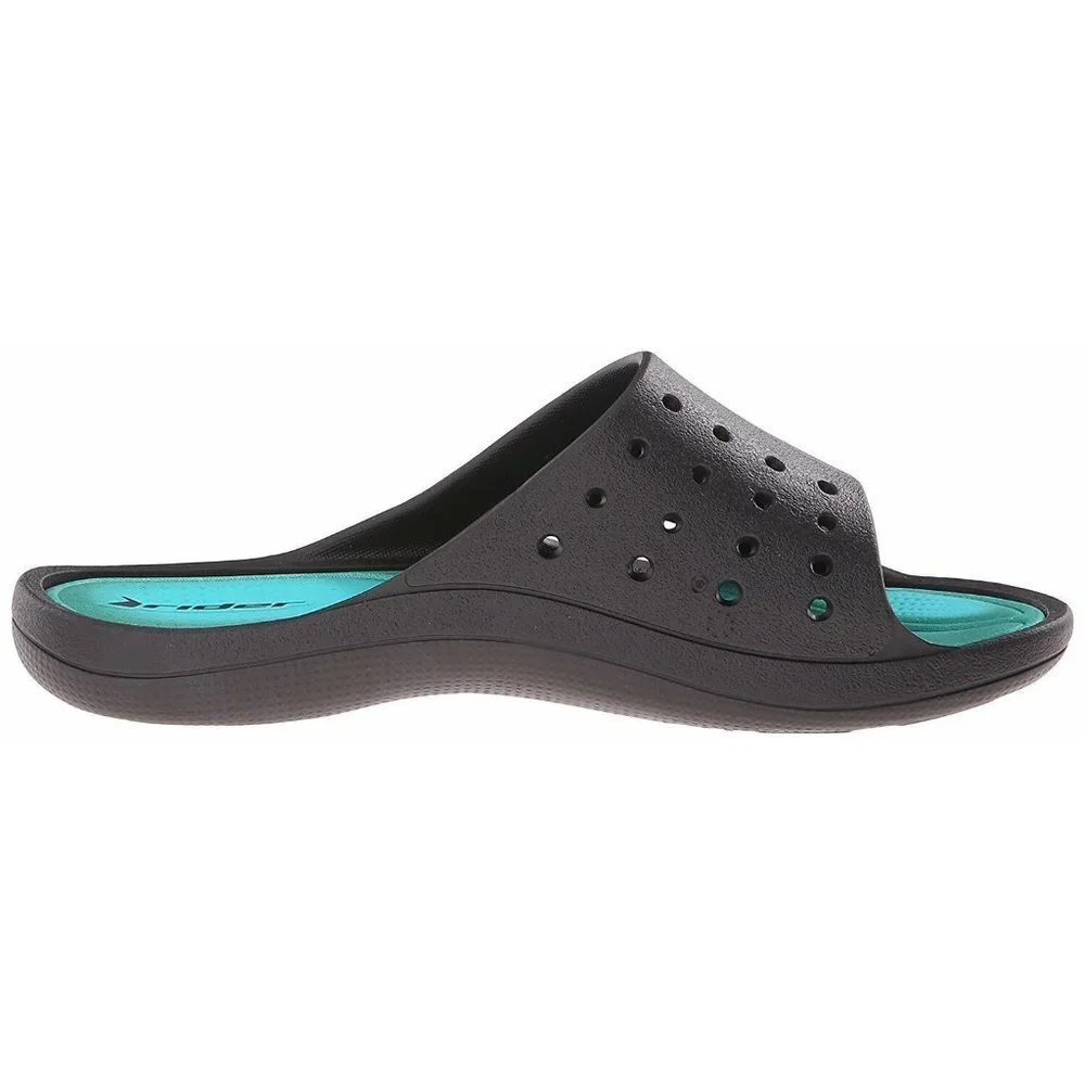 Rider Boys' Bay V Kids-K Sandal Black/Green Size 12 Medium New